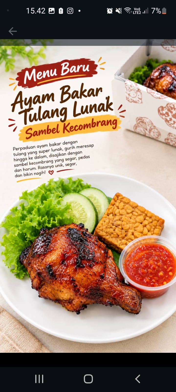 Ayam Bakar Tulang Lunak